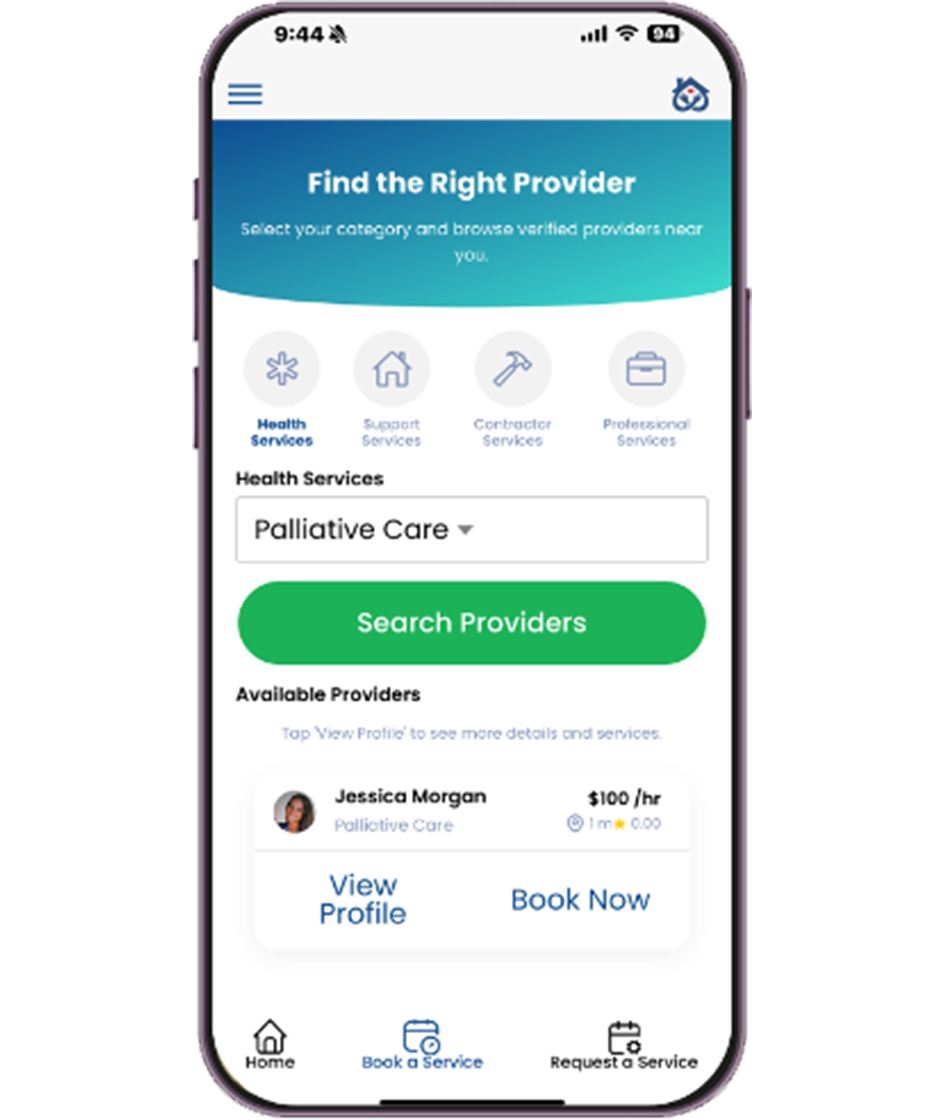 Family coordinating care through Home and Health app - Save time and effort